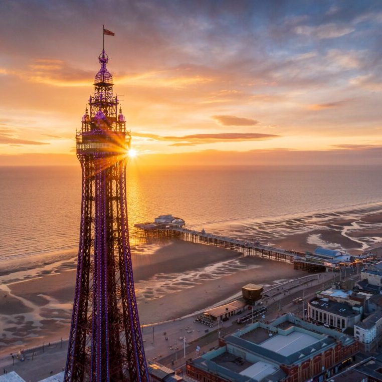 Blackpool Tower View of Blackpool Tower at sunset